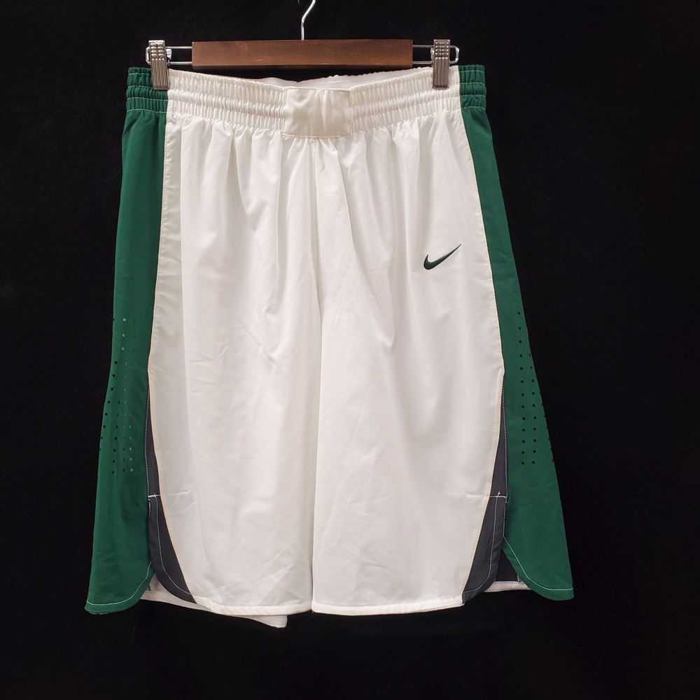 Nike Womens Hyperelite Basketball Shorts Size L Tall Green White Sport Athletic